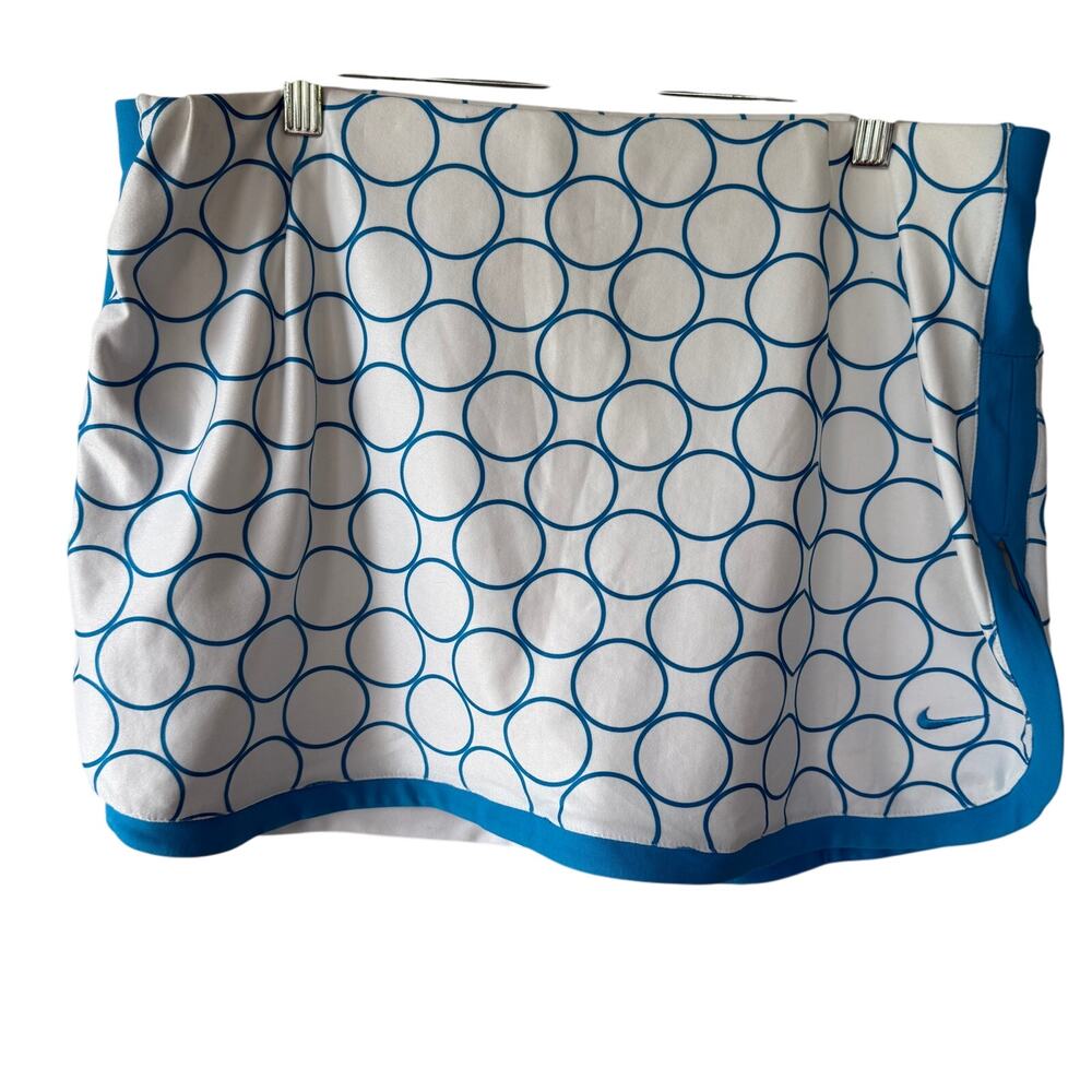 NEW! Nike Tennis skort size blue white geometric